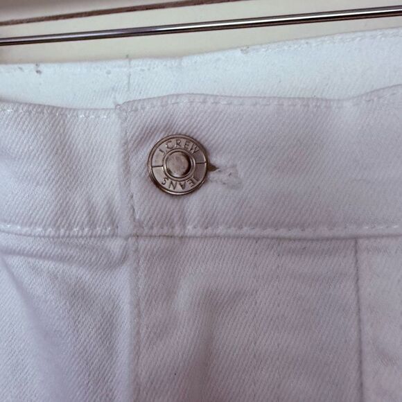 J. Crew Women’s 30 White Straight Leg Crop Jeans - Picture 2 of 6